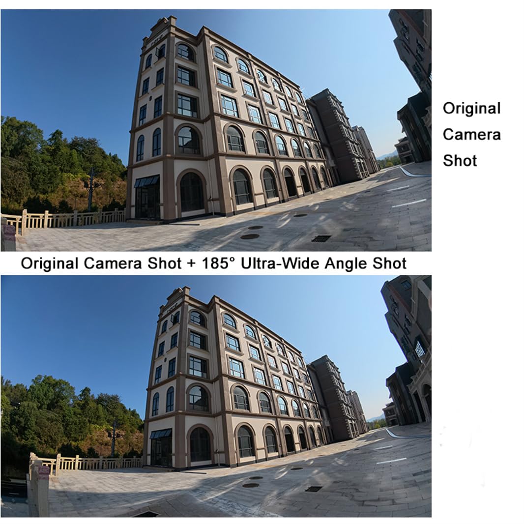 Lente gran angular adecuada para DJI Osmo Action 6 185°, filtro de visión ultra amplio, lente de visión ampliada externa, aumenta los accesorios de fotos de cámara de acción