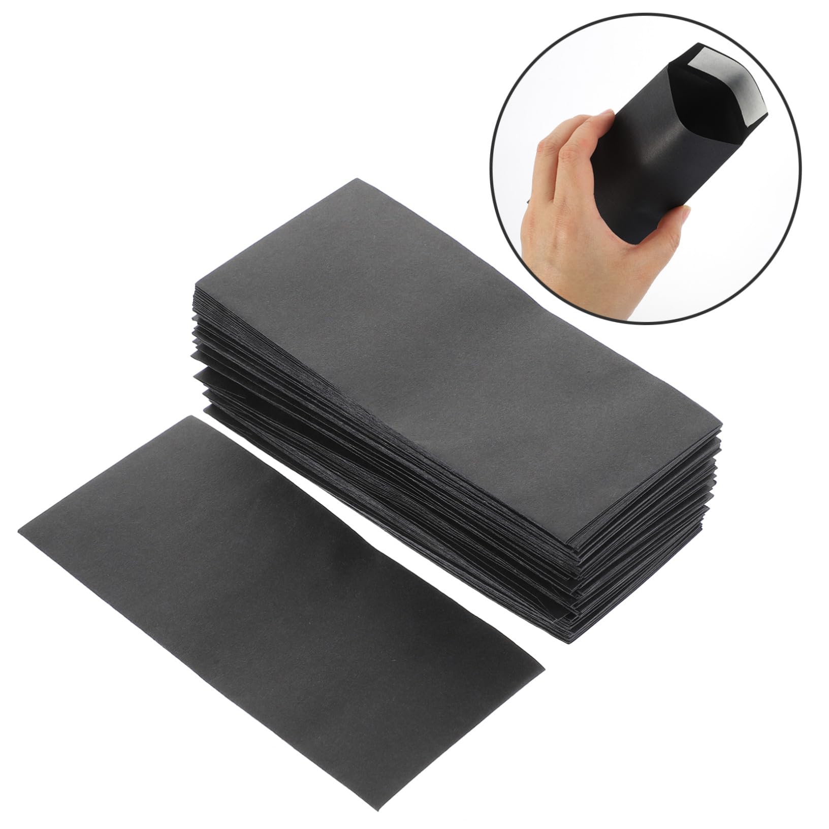120 pièces Enveloppes Autocollantes pour Espèces Format Compact Organisateur et Pochettes de Trésorerie pour Défis Épargne Papier Résistant Noir Style Chinois