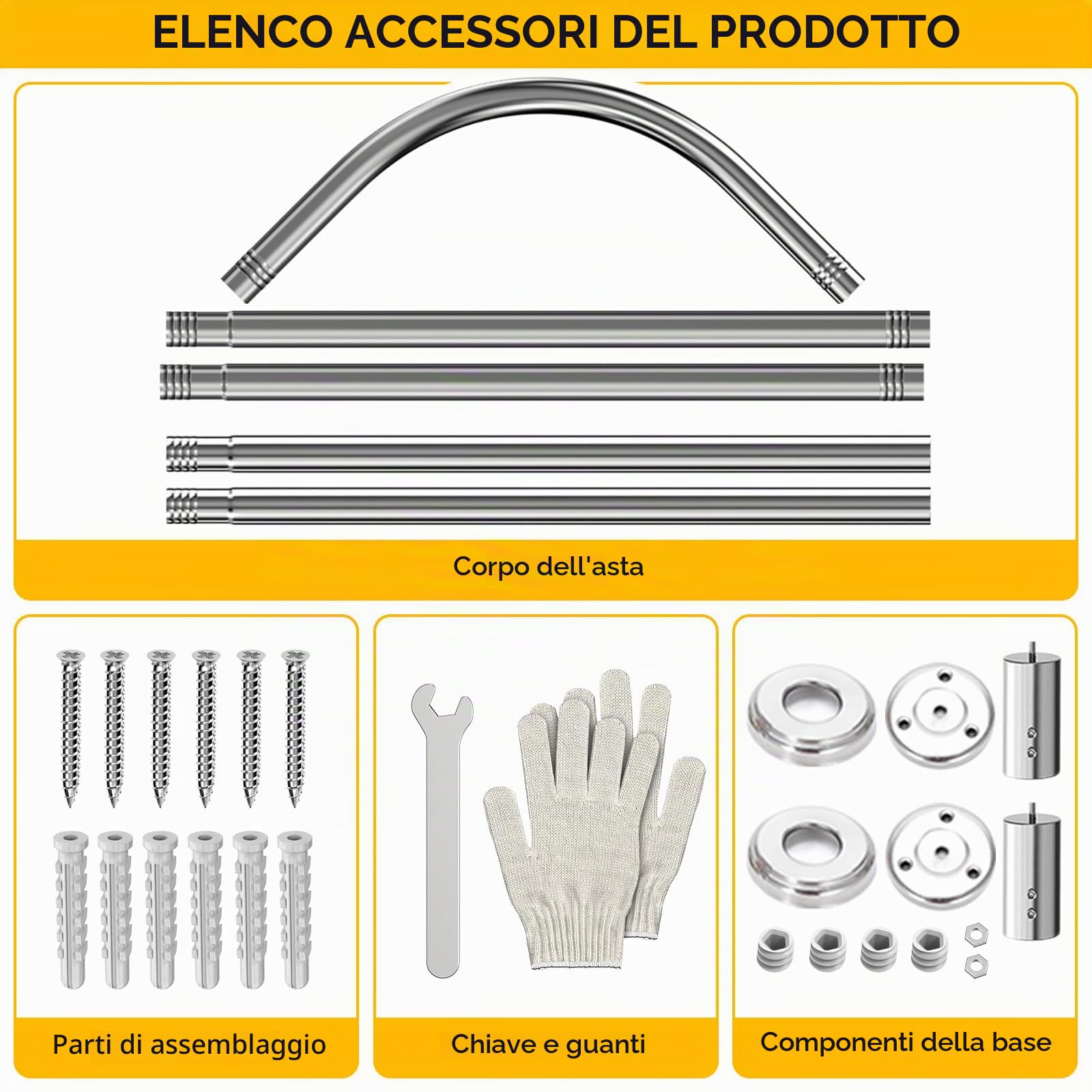 Asta per Tenda Doccia L Forma, Regolabile Bastone Tenda Doccia Angolare in Acciaio Inox, 75x170 cm Tubo Tenda Doccia con Inox Anelli, per Vasca da Bagno Bagno Spogliatoio Armadio, Forata