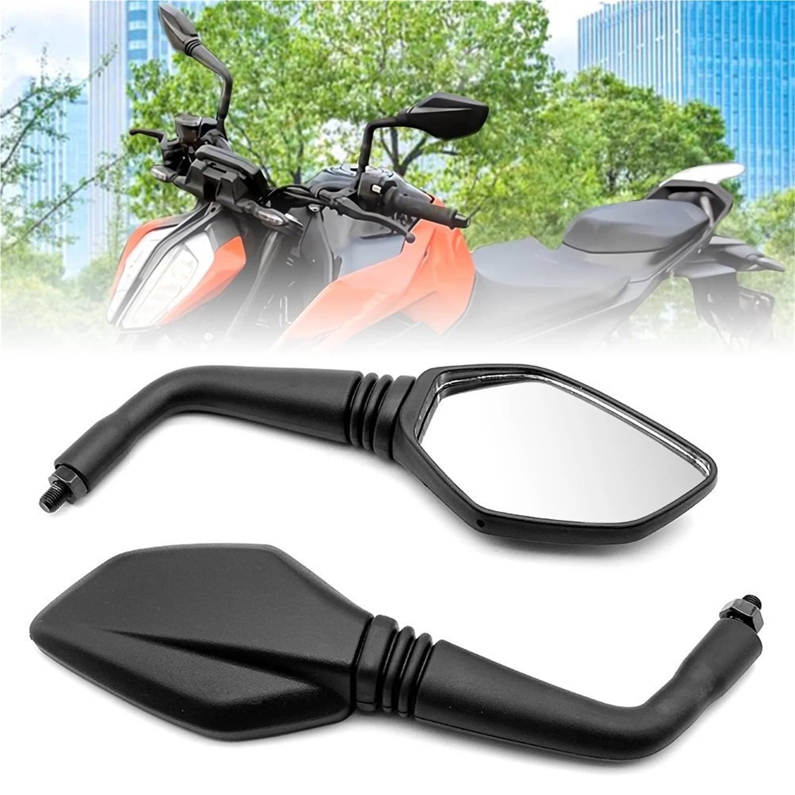 Amazon.co.jp: バイクミラー オートバイサイドバックミラー KTM 250