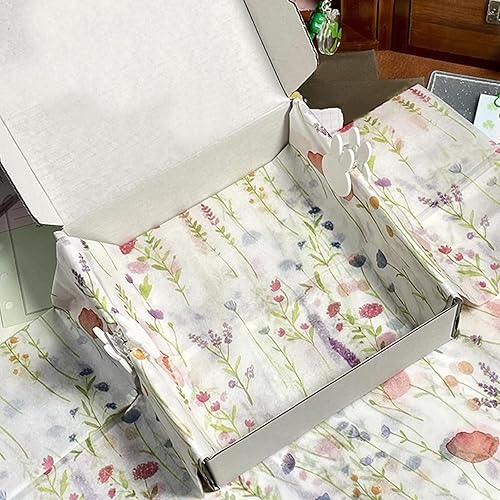 Miniatura 8 de 10 hojas de papel de regalo floral pastel, papel de regalo de diseño floral estético para cumpleaños, bodas, fiestas, papel de embalaje decorativo