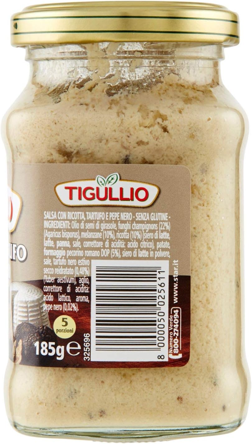 Tigullio Salsa con Ricotta, Tartufo e Pepe Nero, 185g - Immagine 4