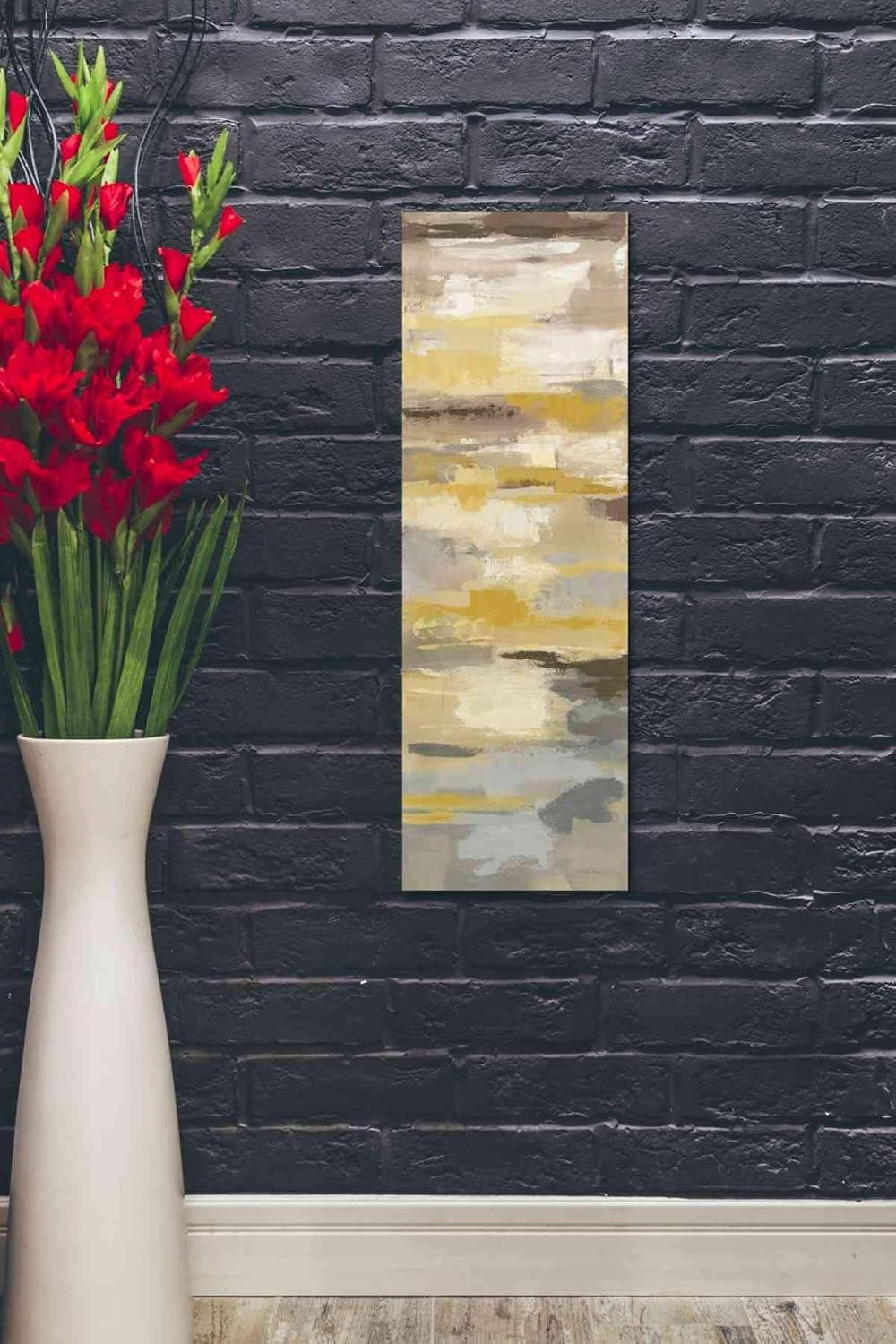 Epic Graffiti 'Earth Abstracts I' by Silvia Vassileva, Canvas Wall Art, 12"x36"