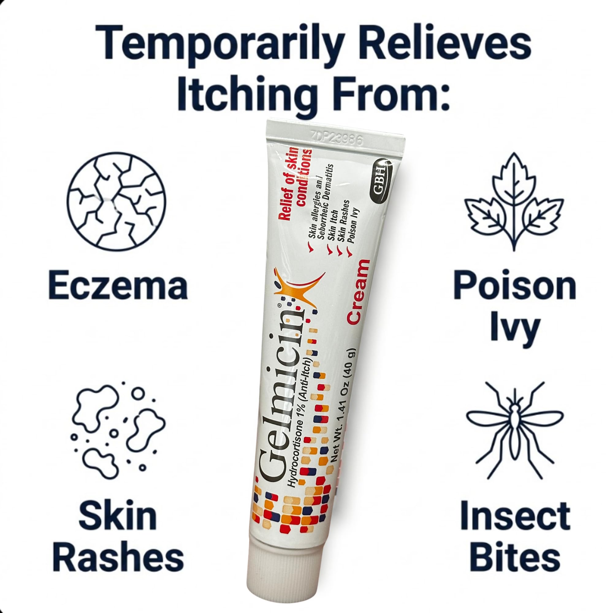 Gelmicin Cream 40g Skin Allergies, Skin Itch, Skin Rashes, Poison Ivy Relief- Contains 1.41 oz — Amazon image 4