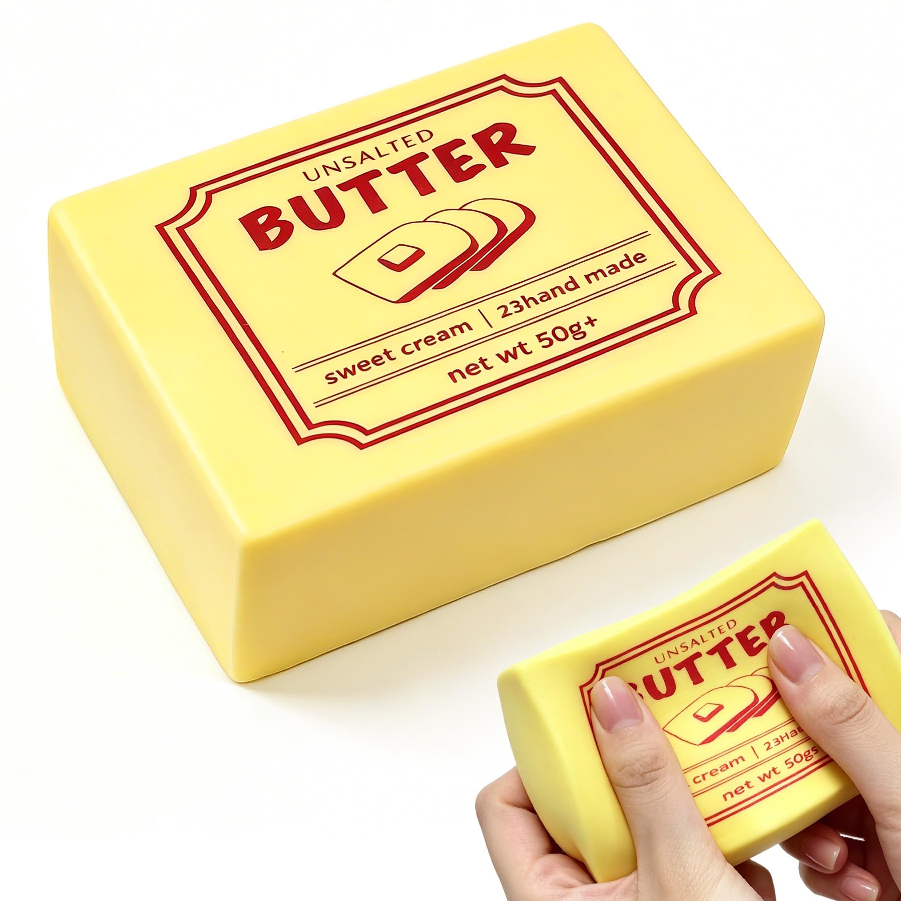 Squeeze Butter Toy, Butter Squishy Slow Rising Squishy, Stress-Relief Squeeze Ball, Stress Balls for Adults for Office or Party，Favor Classroom prizes