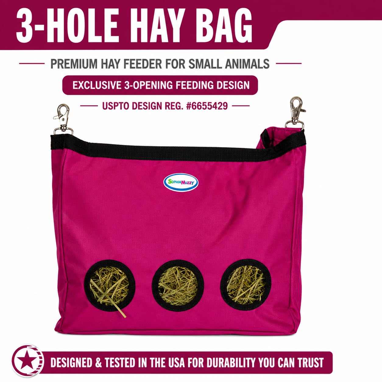 Petit Animal en Nylon 1000D pour Lapins et cochons d'Inde – Disponible en Plusieurs Couleurs