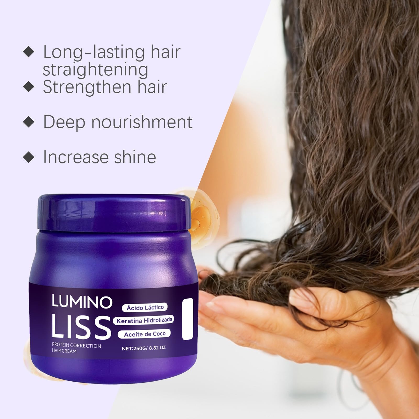 Lumino Liss Alisado, Hair Straightening Cream for All Hair Types