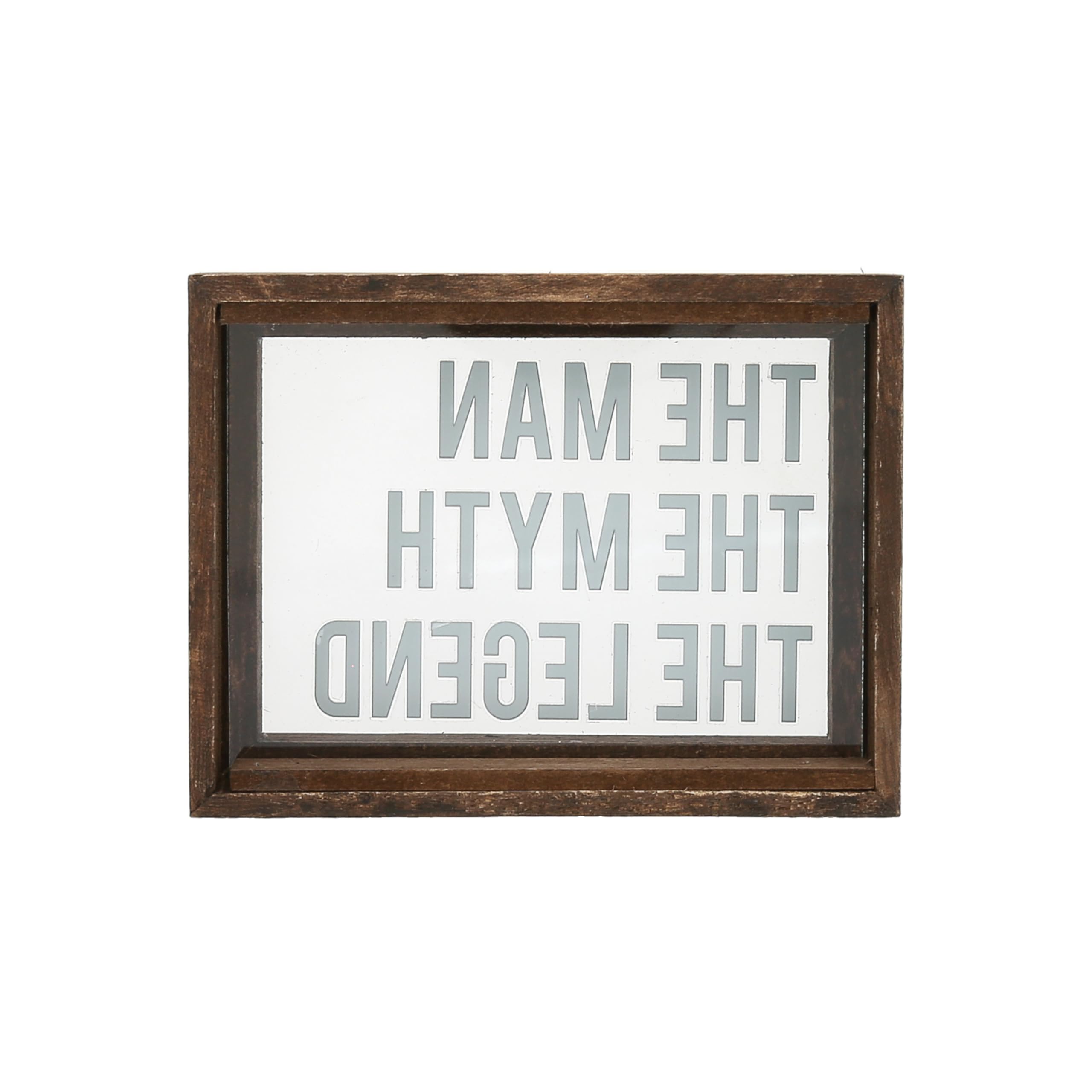 Pavilion Gift Company - Placa decorativa de pared con texto en inglés "The Man The Myth The Legend" (El hombre, el mito, la leyenda) - Placa de 4 x 3 pulgadas para decoración de pared, diseño de cueva