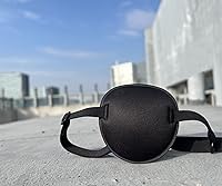 Vista 8 de 2 parches oculares ajustables para tratar la ambliopía u ojo vago, válidos para el ojo derecho o izquierdo, color negro