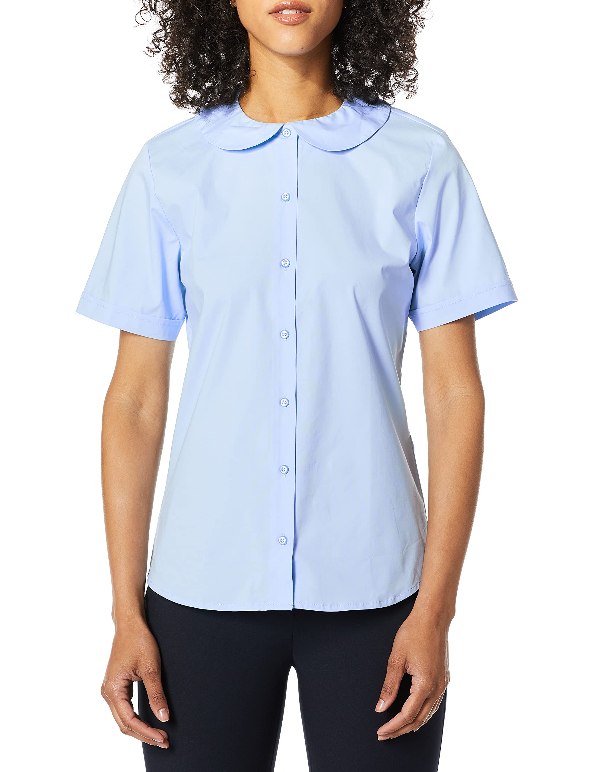 Classroom School Uniforms Women's Junior Ss Peter Pan Blouse