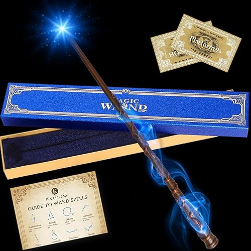 Varita mágica de brujas iluminada, juguete recargable, accesorio de disfraz de cosplay para niños y adultos, Navidad, Halloween, fiesta de