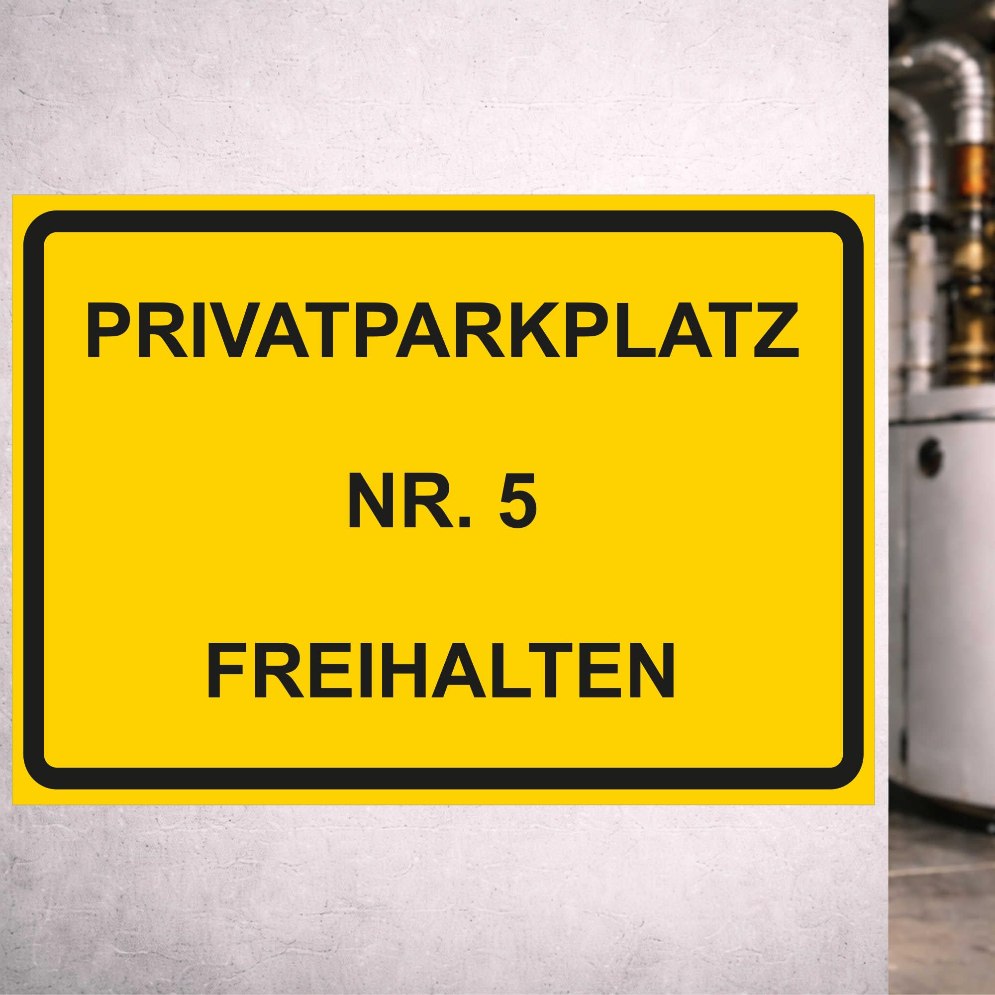 INDIGOS UG - Cartello in alluminio composito - Sicurezza - Avviso - Mantenere il parcheggio privato libero - 594x420 - Hotel, azienda, protezione, KITA, medico, pratica, appartamento