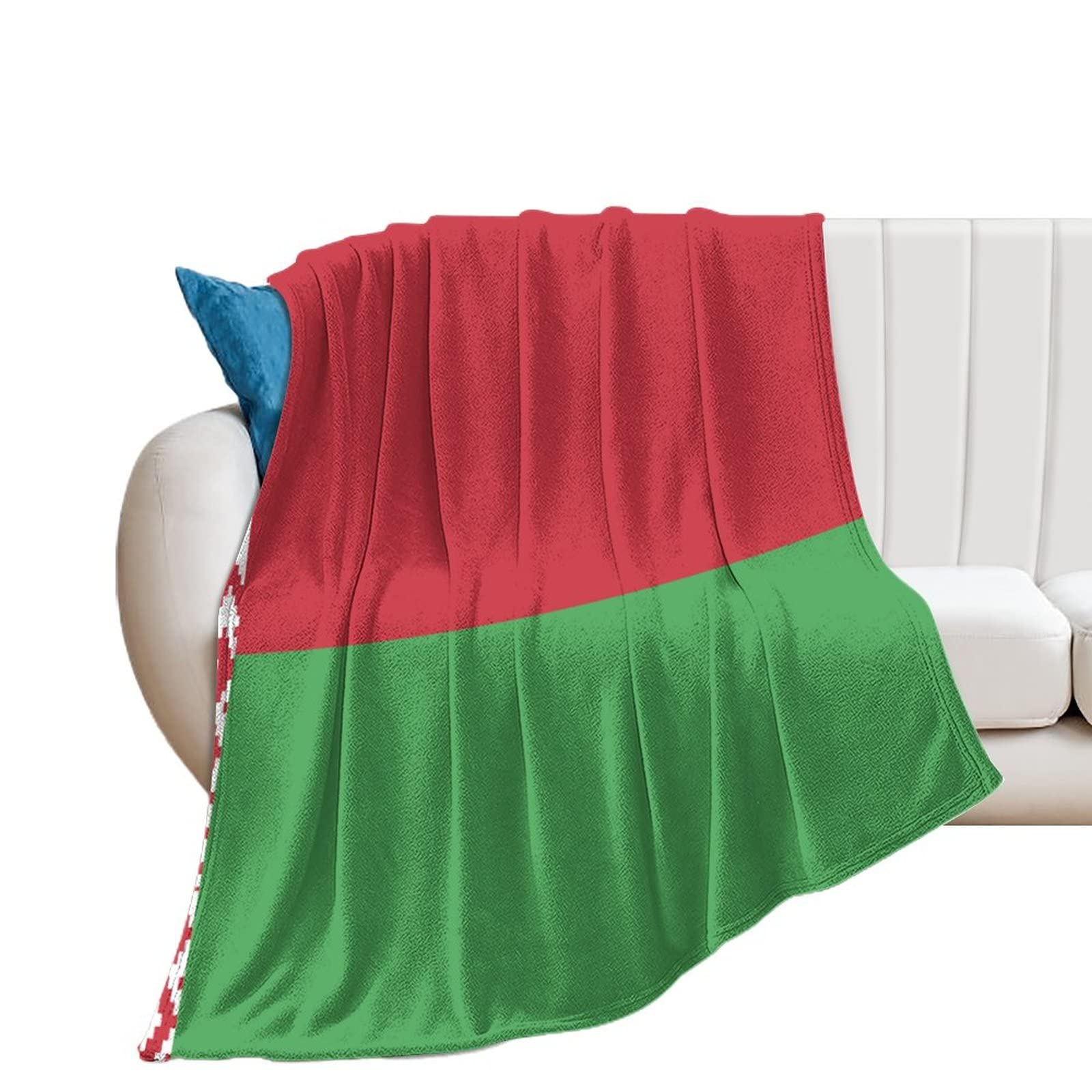 Couverture drapeau Biélorussie contre le froid au bureau et lit