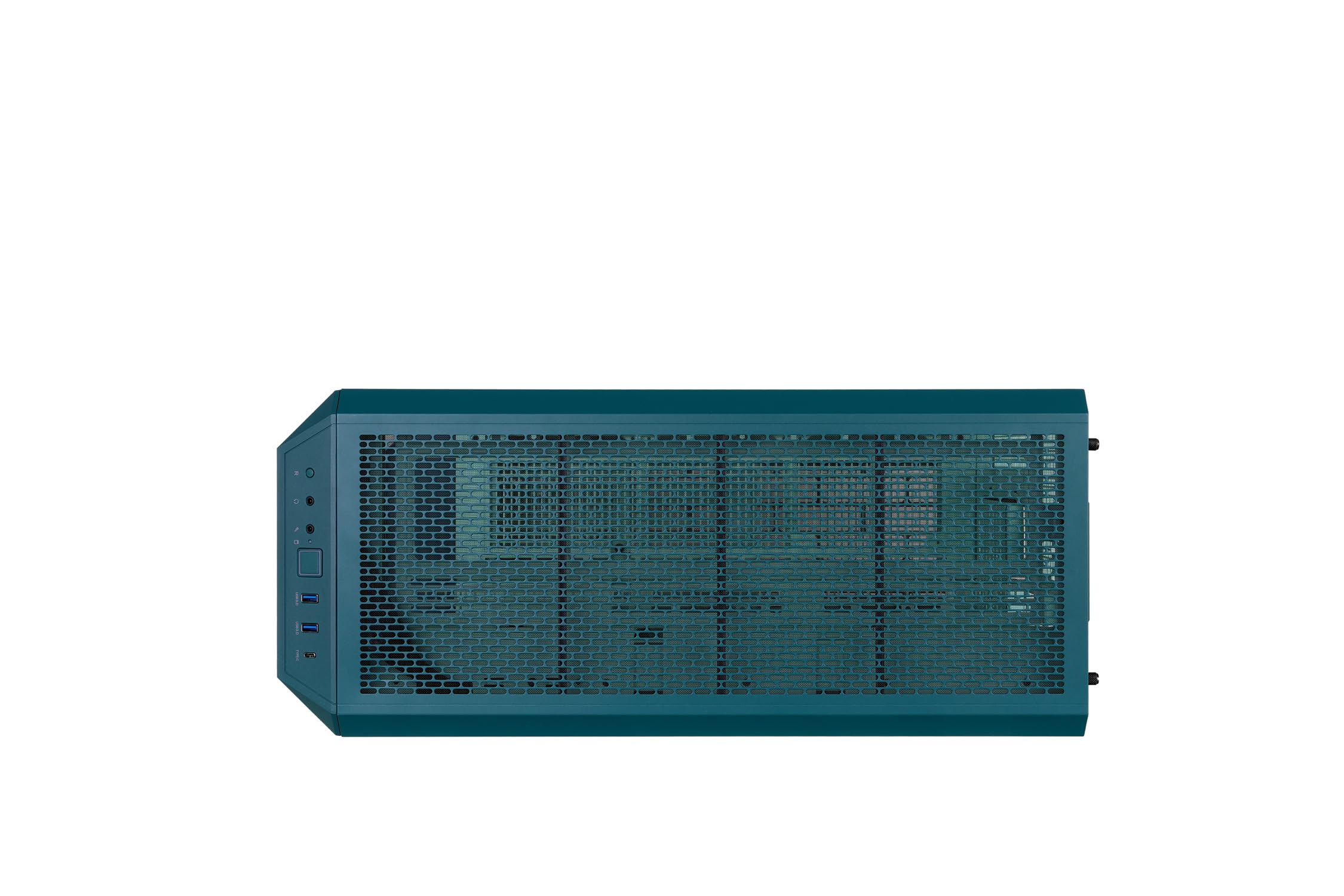 Thermaltake View 600 TG | Obudowa typu full tower E-ATX | Konstrukcja panoramiczna z 4 panelami ze szkła hartowanego | Kolor niebiesko-zielony (teal)