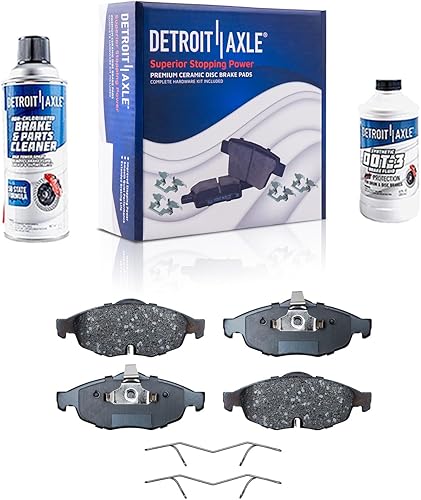 Miniatura 75 de Detroit Axle - Pastillas de Freno Delantero para Chevrolet Captiva Sport Equinox Pontiac Torrent Saturn Vue Suzuki XL-7, Pastillas de Freno Cerámica