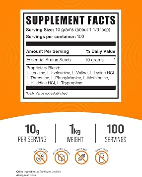 BulkSupplements EAA Powder 1kg + Creatine 500g Bundle