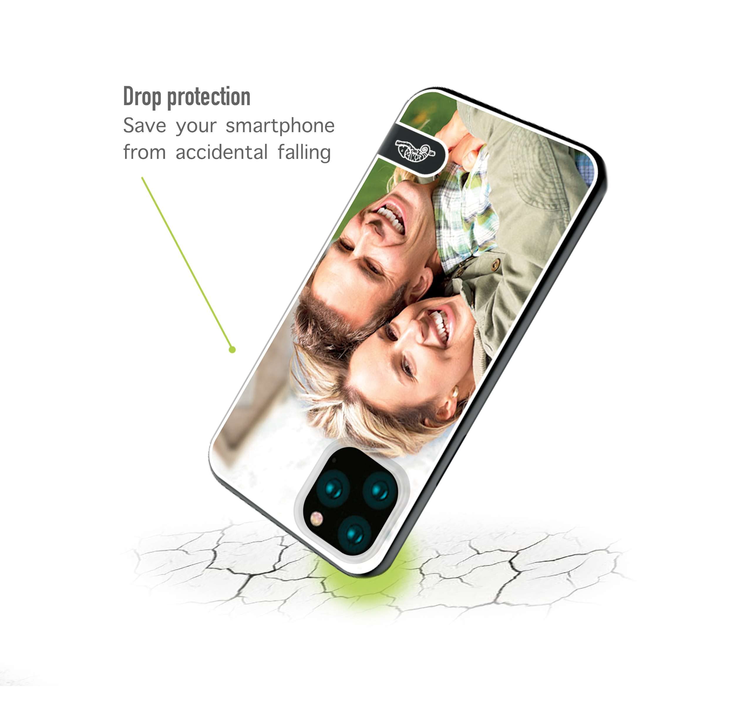 Custodia cover nera morbida in tpu compatibile per iPhone 15 personalizzata con foto immagine scritta a piacere