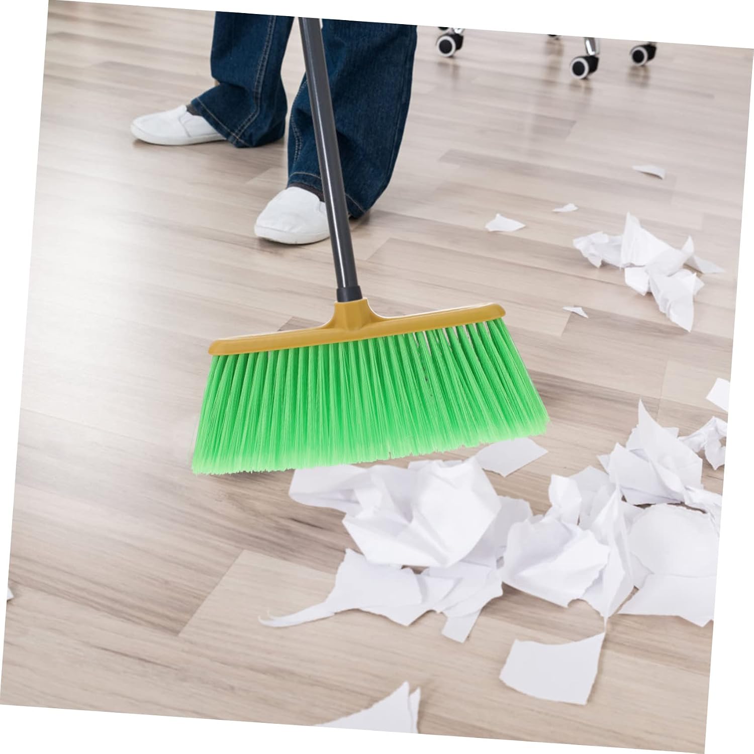 VICASKY Durable Plastic Broom Head Replacement for Easy Cleaning Suitable for Indoor Outdoor Use Compatible with Standard Broom Poles for Floors Kitchens