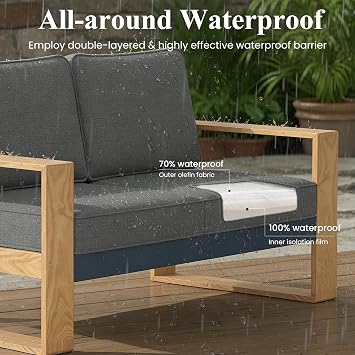 LayinSun Aluminum Patio Furniture Set