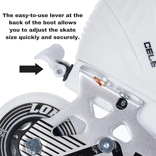 Miniatura 3 de Alkali Cele - Patines de hockey en línea ajustables para jóvenes y jóvenes, nuevo modelo