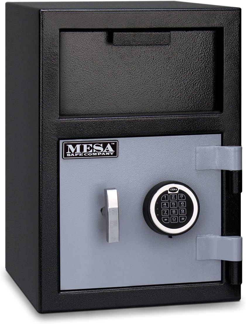 Mesa Safe MFL2014E Depository Safe, .9 Interior Cubic feet, 20-Inch by 14-Inch by 14-Inch