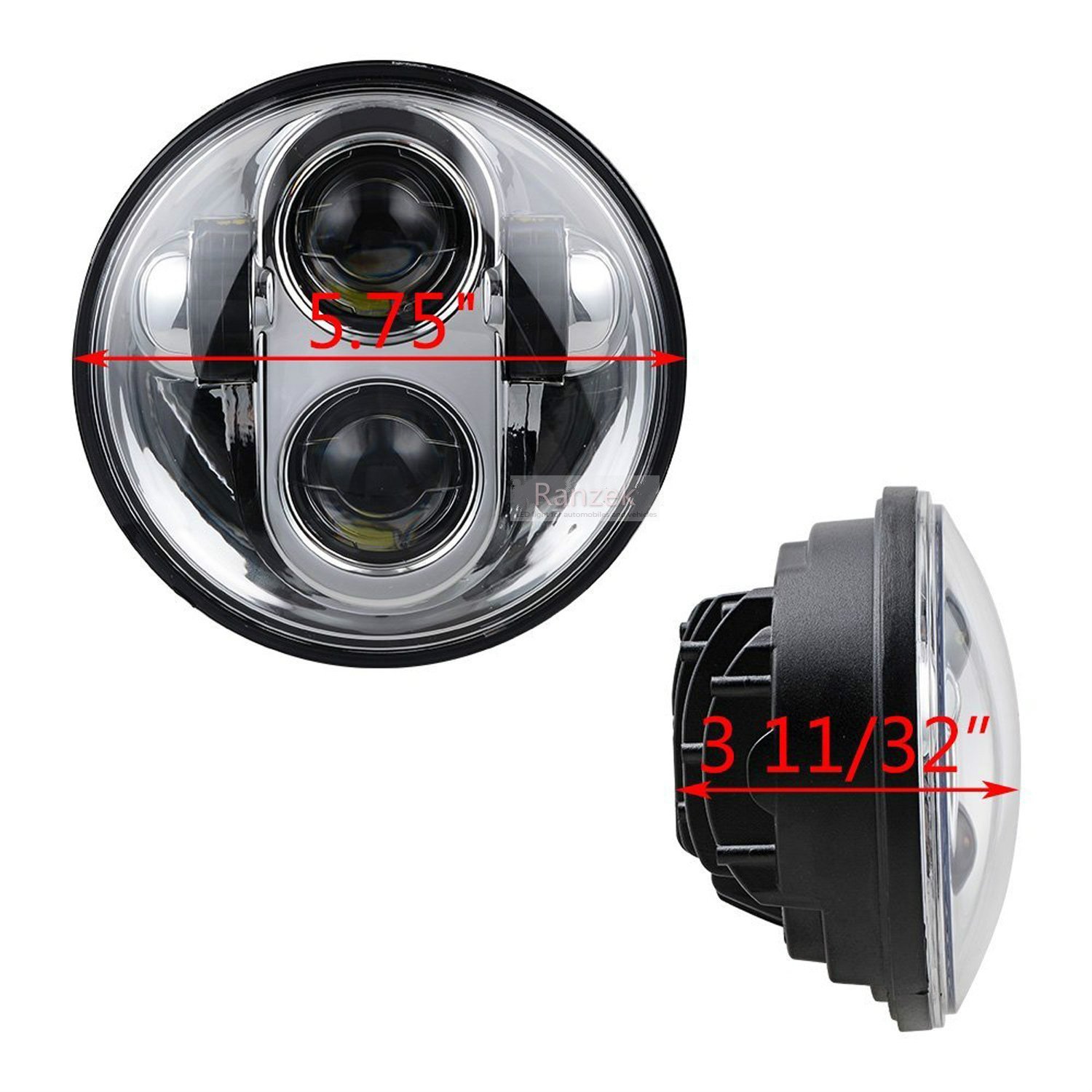 Amazon | Ranzek 5-3 / 4 5.75インチクリーLEDプロジェクター