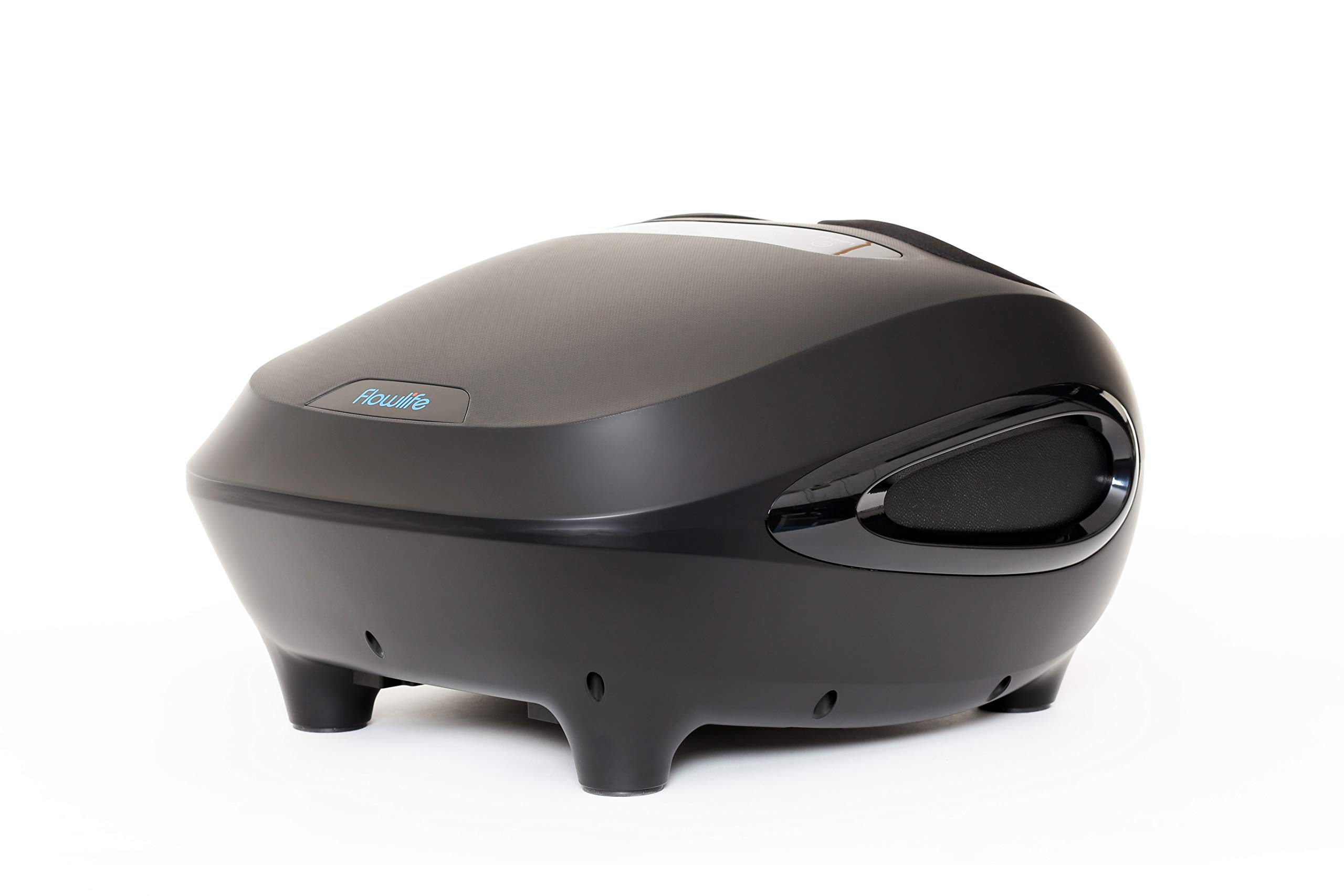 Flowlife Flowfeet Appareil de massage des pieds avec fonction chauffante, appareil de massage des pieds avec roulettes et compression d'air pour la maison