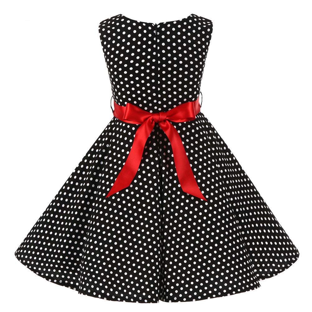 Mädchen Retro Vintage Rockabilly Kleid Partykleider Cocktailkleider