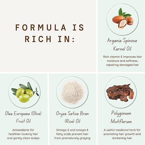 Miniatura 2 de CHESTNUT BROWN Champú de tinte para el cabello 3 en 1, champú de color para el cabello, cobertura de canas, sin amoníaco, regalo de coloración