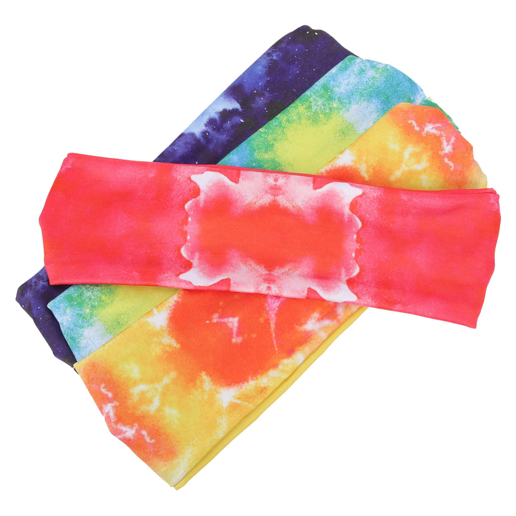 INOOMP 12pezzi Fasce Sportive Antiscivolo Per Allenamento Fasce Per Stile Tie-dye Comfort e Stabilità Per Yoga Corsa e Fitness