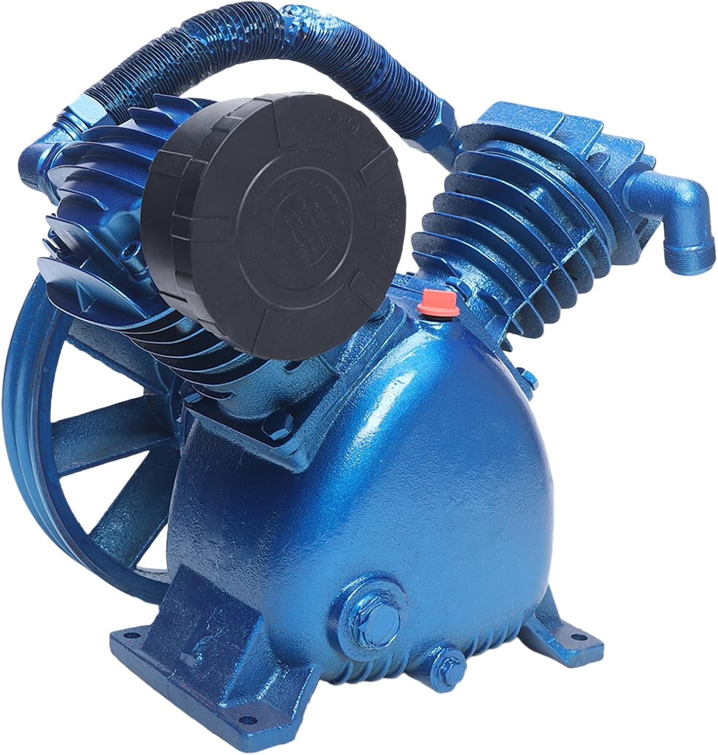 21CFM 5.5HP 175 PSI Air Compressor Pump Head Double-Cylinder Air Compressor Pump Replacement 4KW V-Type