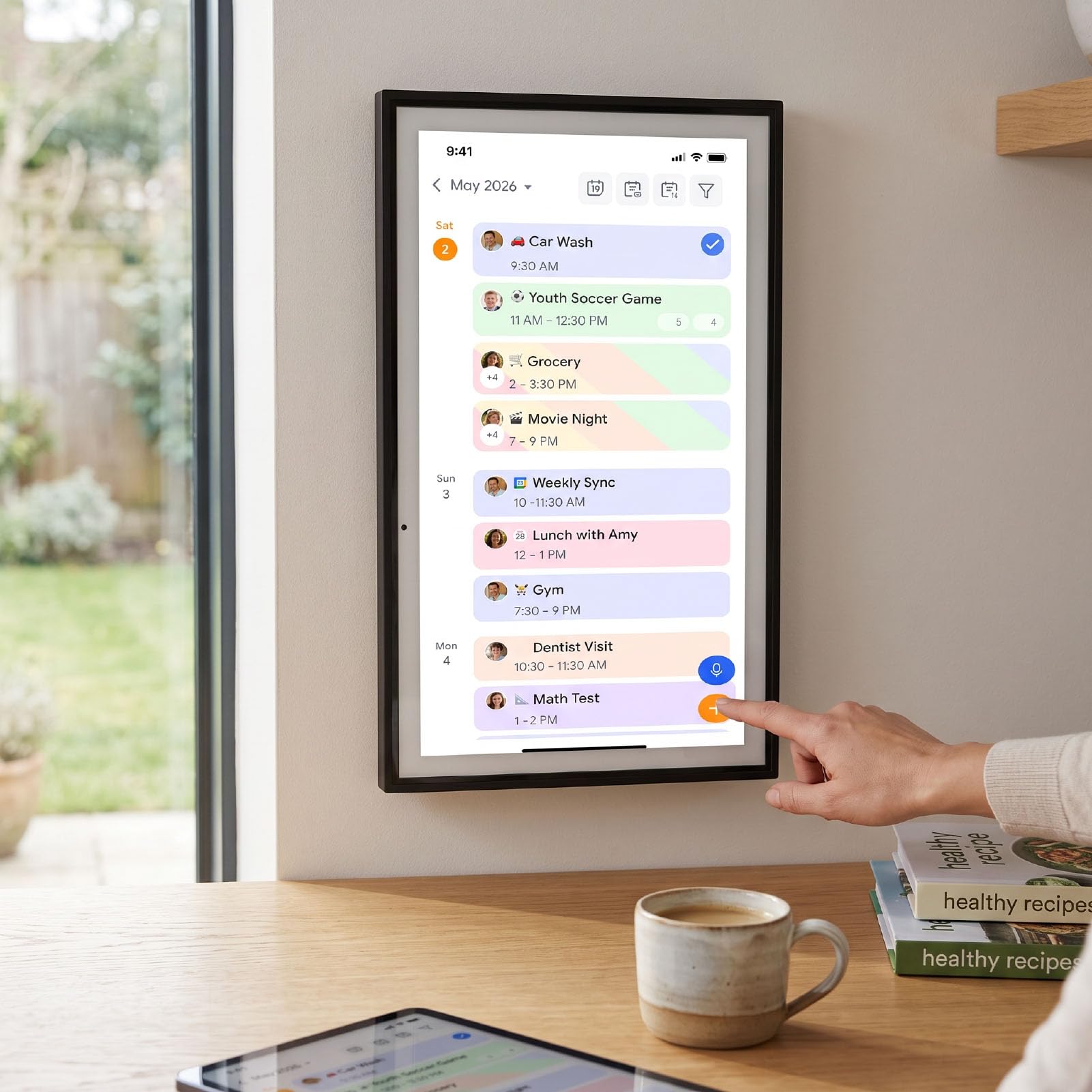 Cosiki Smart Digital Calendar 15.6 Zoll WiFi Sync (EU-Stecker)