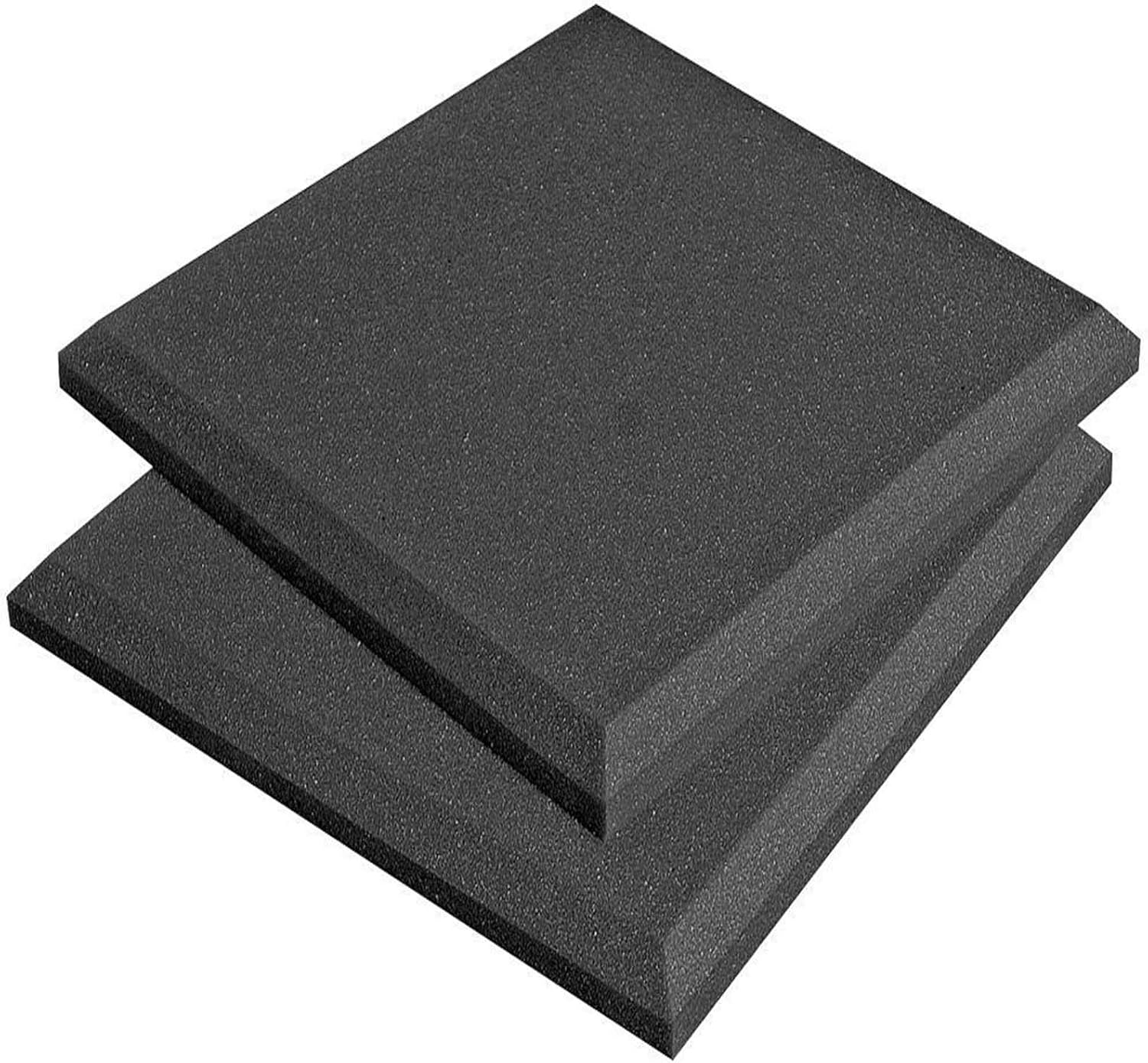 Auralex Acoustics SonoFlat Acoustic Absorption Foam, 2" x 12" x 12", 14-Panels, Charcoal
