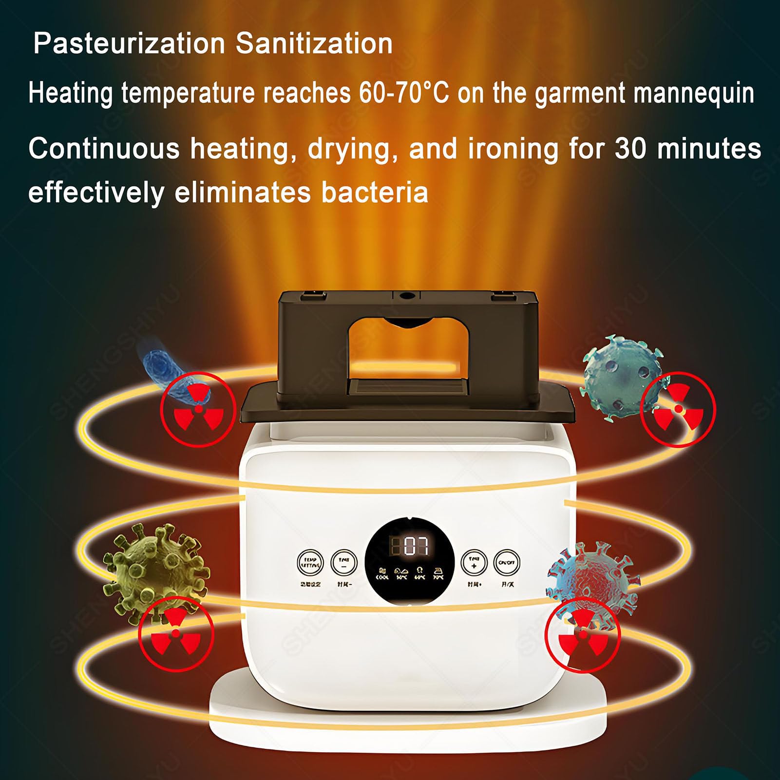 Stirare Camicie Automatiche,Stira Camicie e Pantaloni Gonfiabile Asciuga Maglie,Pantaloni,Scarpe,Asciugatura Temporizzata e Stiratura,Eliminazione Rughe e Cura Aromatica