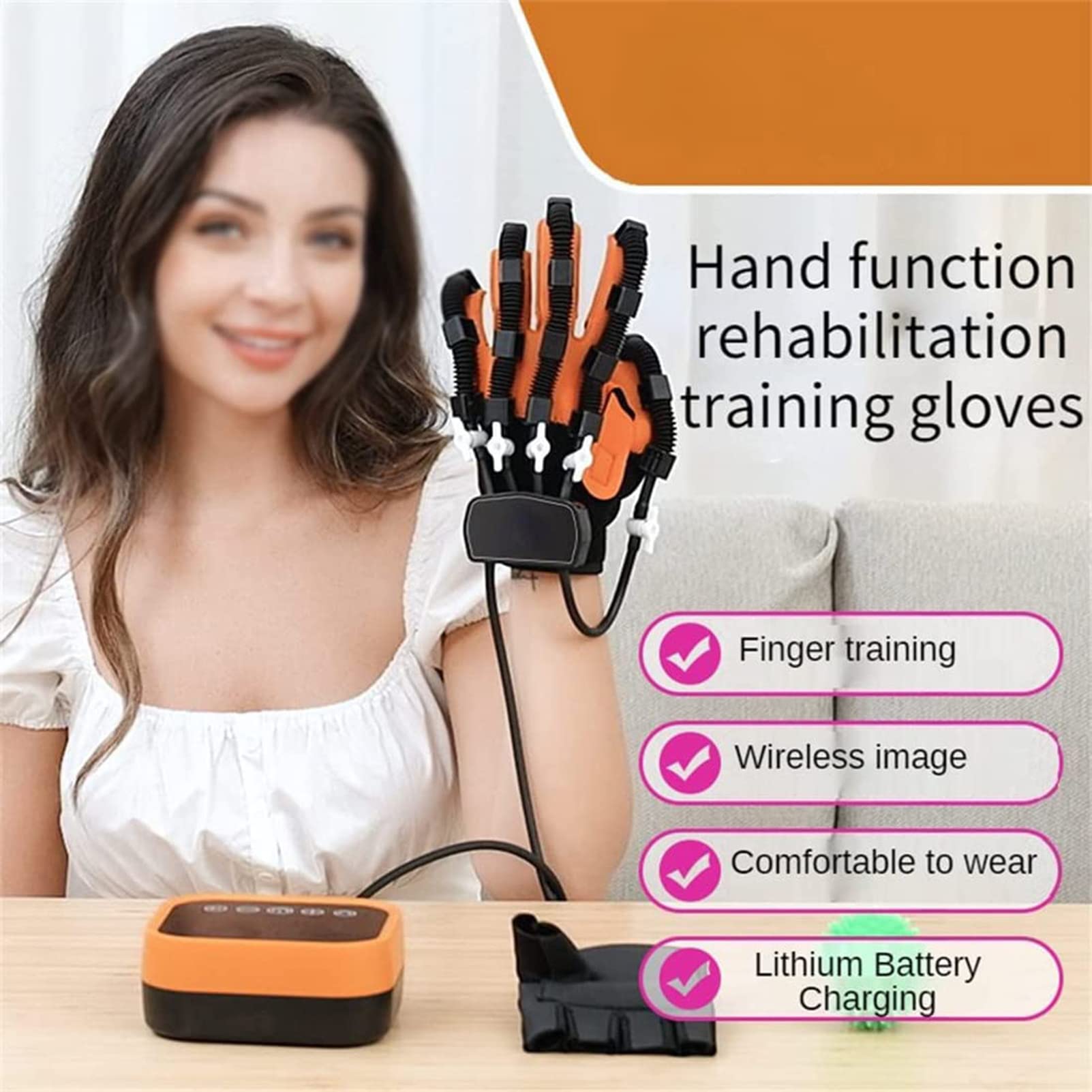 Guante De Robot De Rehabilitación, Guantes De Entrenamiento Inteligente para Hemiplejia, Férula De Mano Funcional, Ejercicio De Terapia De Mano De Accidente Cerebrovascular