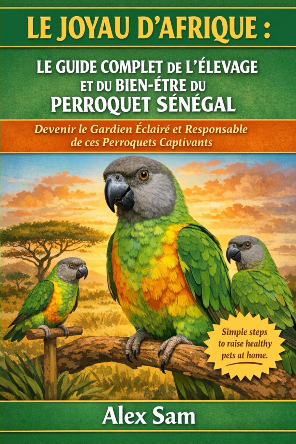 LE JOYAU D'AFRIQUE : LE GUIDE COMPLET DE L'ÉLEVAGE ET DU BIEN-ÊTRE DU PERROQUET SÉNÉGAL: Devenir le Gardien Éclairé et Responsable de ces Perroquets Captivants