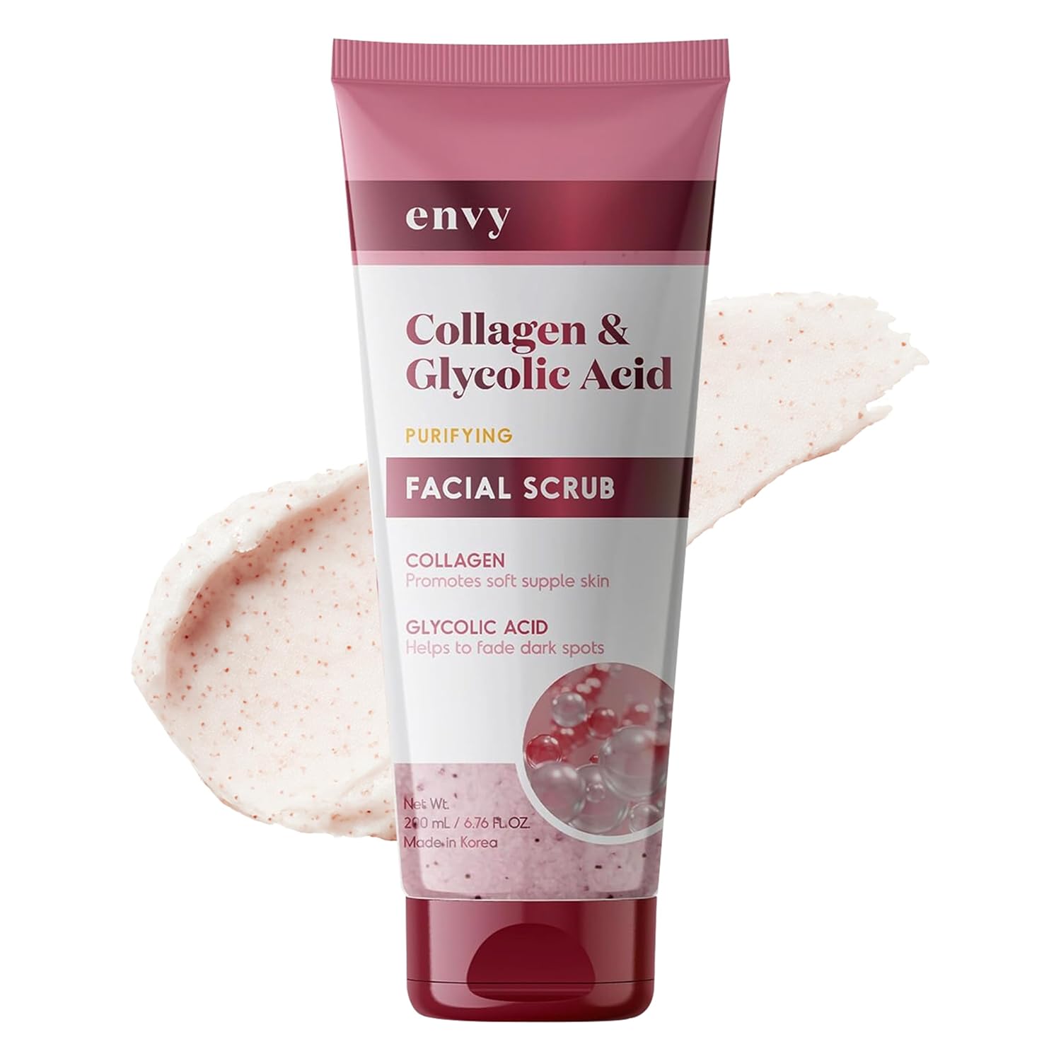 Envy Collagen & Glycolic Acid Face Scrub – Anti-A...