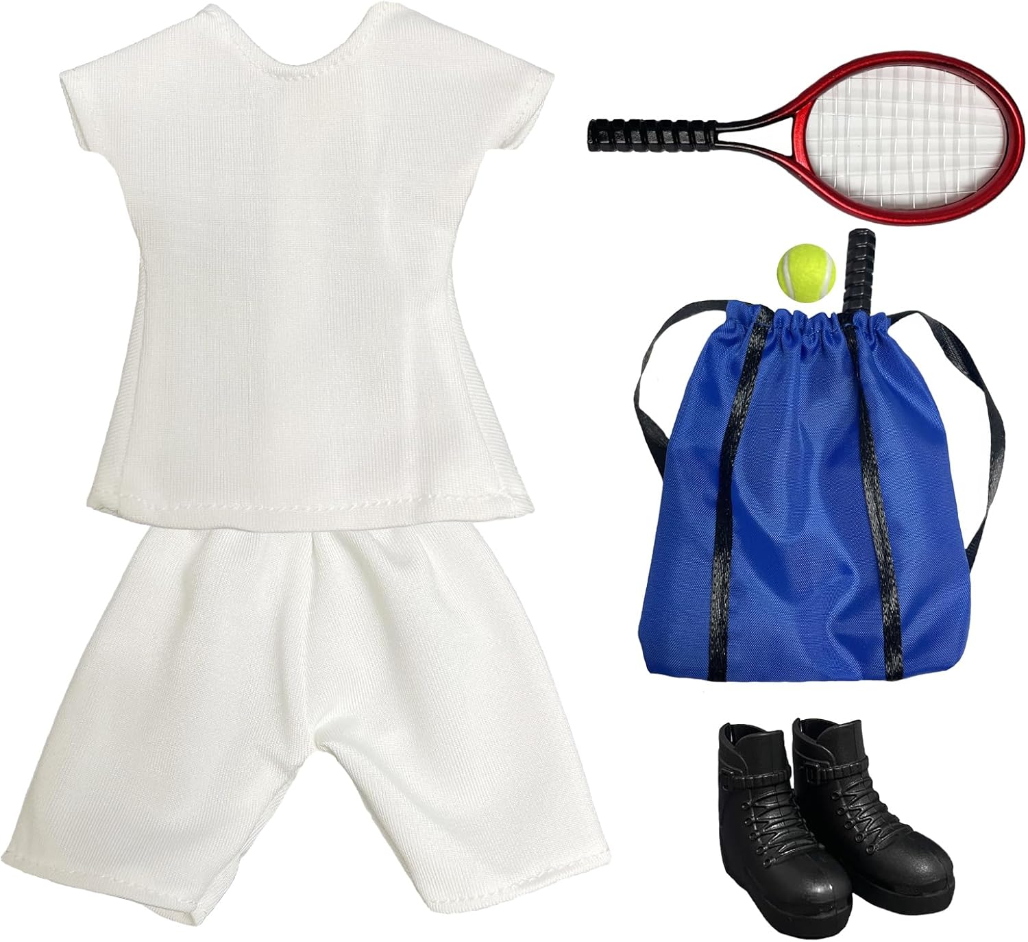 Sport Christmas Elf Accessories for Elf Doll Clothes Included Jerseys, Shorts, Shoes, Soccer Ball and shin Guard (Soccer)