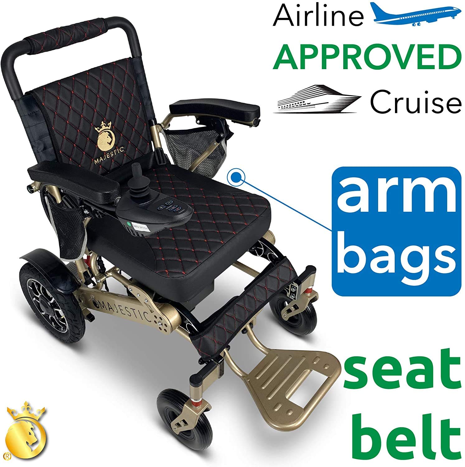 Comfy Go 2021 Hawk Mobility Limited Edition Ultra Lightweight 19.5inch Wide Seat, Foldable