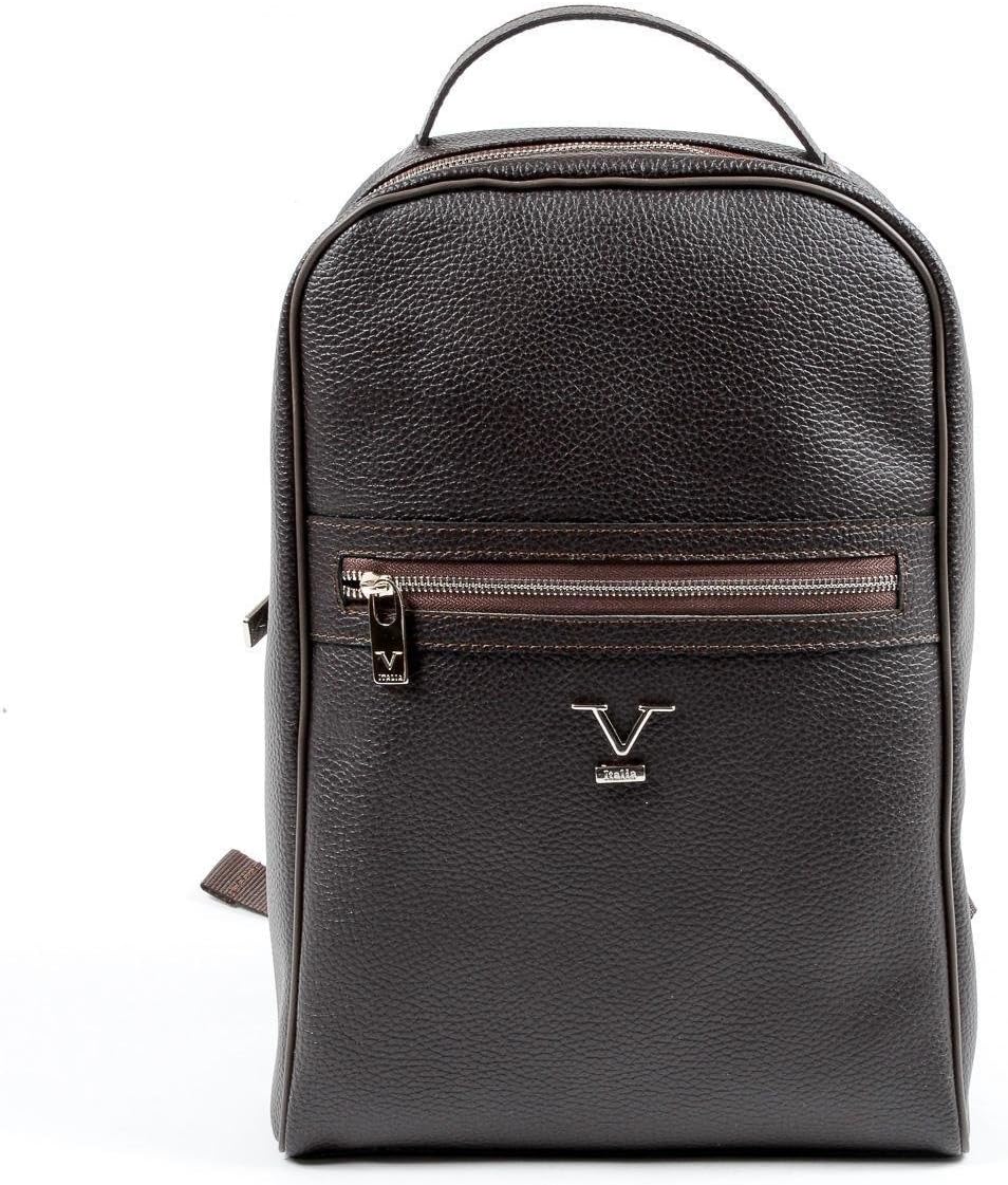 V 1969 Italia Mens Backpack Brown DUBAI - Model:7020 ECO POLAR T MORO - Made in: ITALY