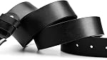 Ceinture en cuir noir Maikun pour hommes, ceintures décontractées pour hommes, design classique avec boucle à épingle