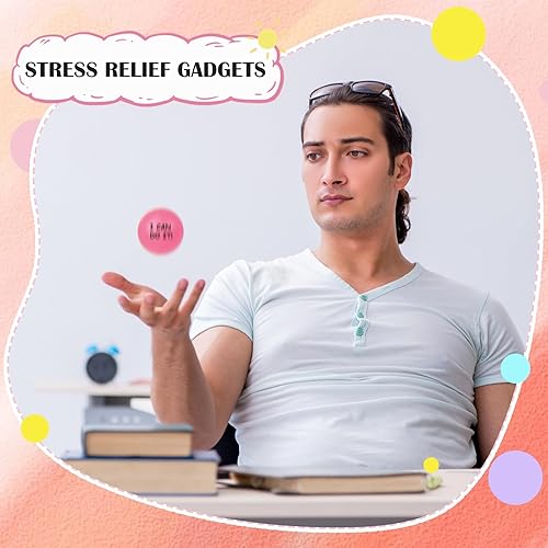 Miniatura 4 de 4 bolas motivacionales para el estrés para adultos, bolas de alivio del estrés con citas inspiradoras para fomentar la motivación del ejercicio de