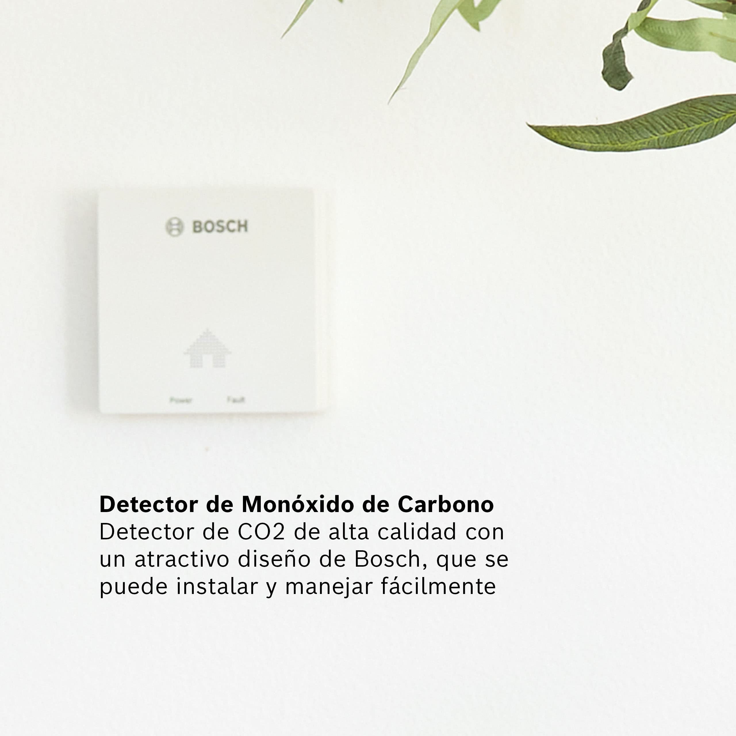 Bosch Detector De CO D-CO - Alarma De Monóxido De Carbono Fácil De Instalar con Modo De Memoria e Indicador De Fin De Vida