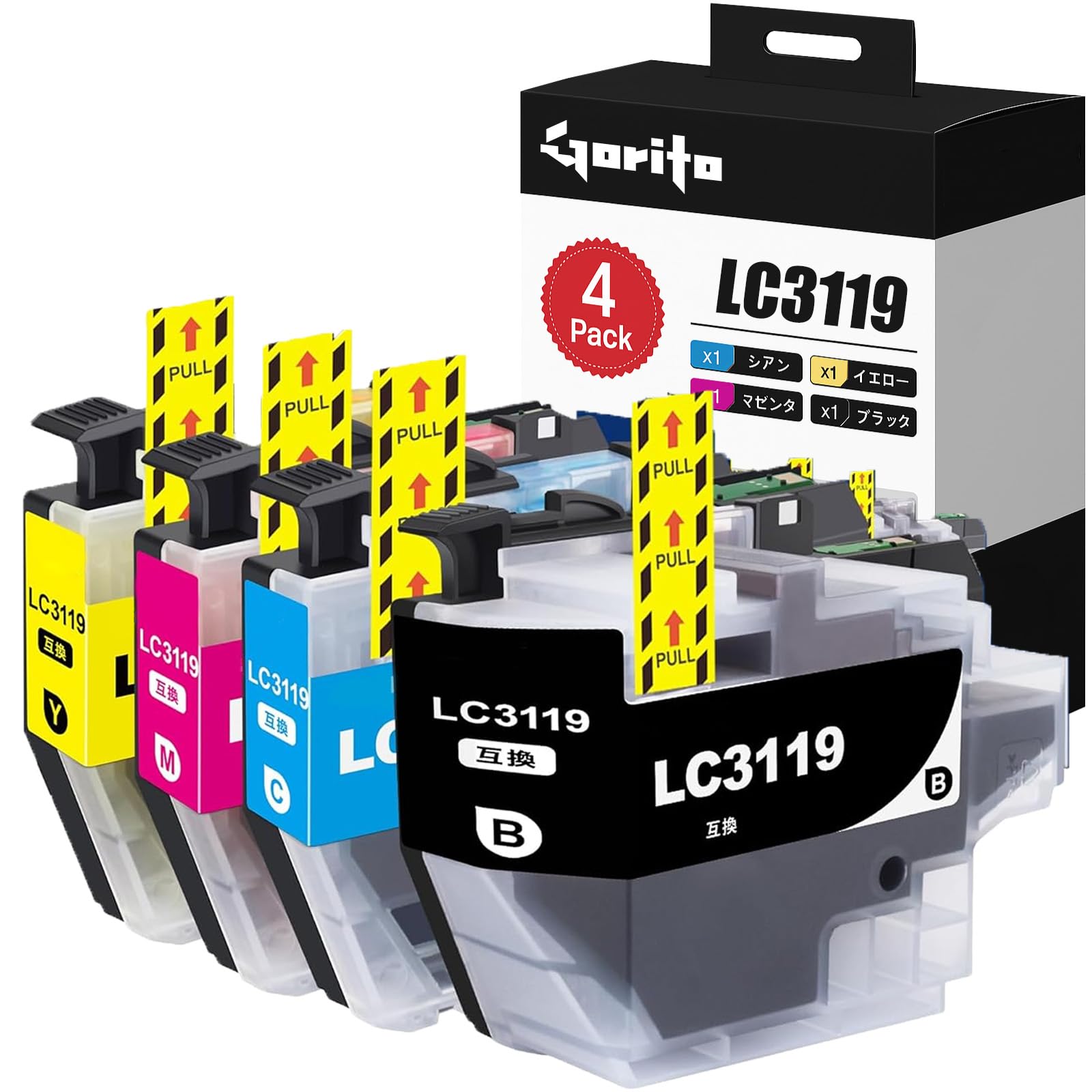 Amazon.co.jp: 【Gorito公式】LC3119 LC3119-4PK ブラザー(brother) 用