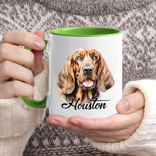 Vista 108 de Taza de café con nombre personalizado de pastor alemán, 11 15 onzas, taza de cerámica blanca de pastor alemán personalizado, regalos para hombres