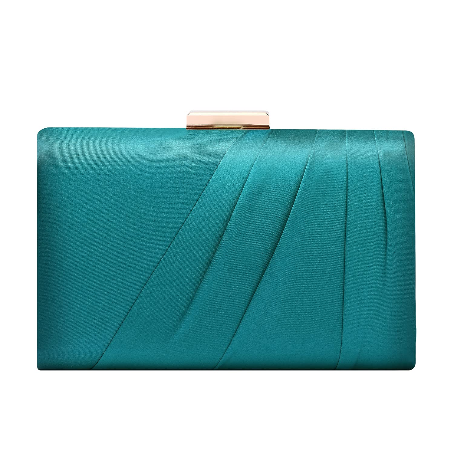 Pleated Satin Clutch Purse For Women Wedding Bridal Clutch Bag Prom Party Clutch