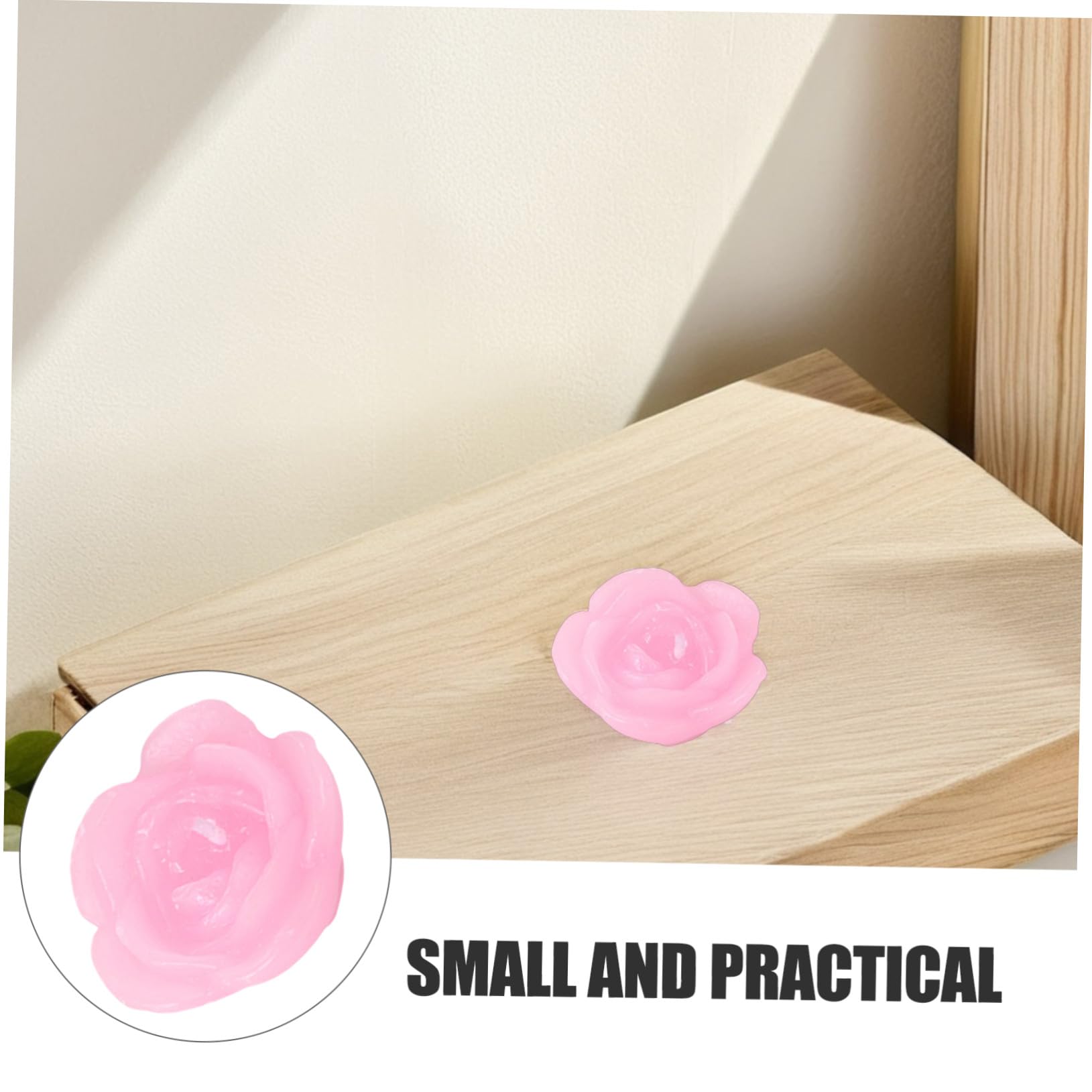 15 Stk Rosenkerzenlicht Kerzen zum Schwimmen Wasserrosenkerzen Sonnenblumenkerze Wasserschwimmkerzen hochzeitskerze candle Wasserkerzen Rosenkerzen aus Paraffin Rosa