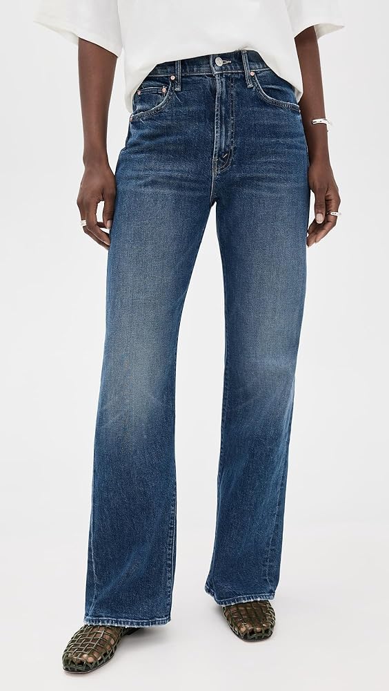 MOTHER Women's The Lasso Sneak Jeans, Punk Nouveau, Blue, 23