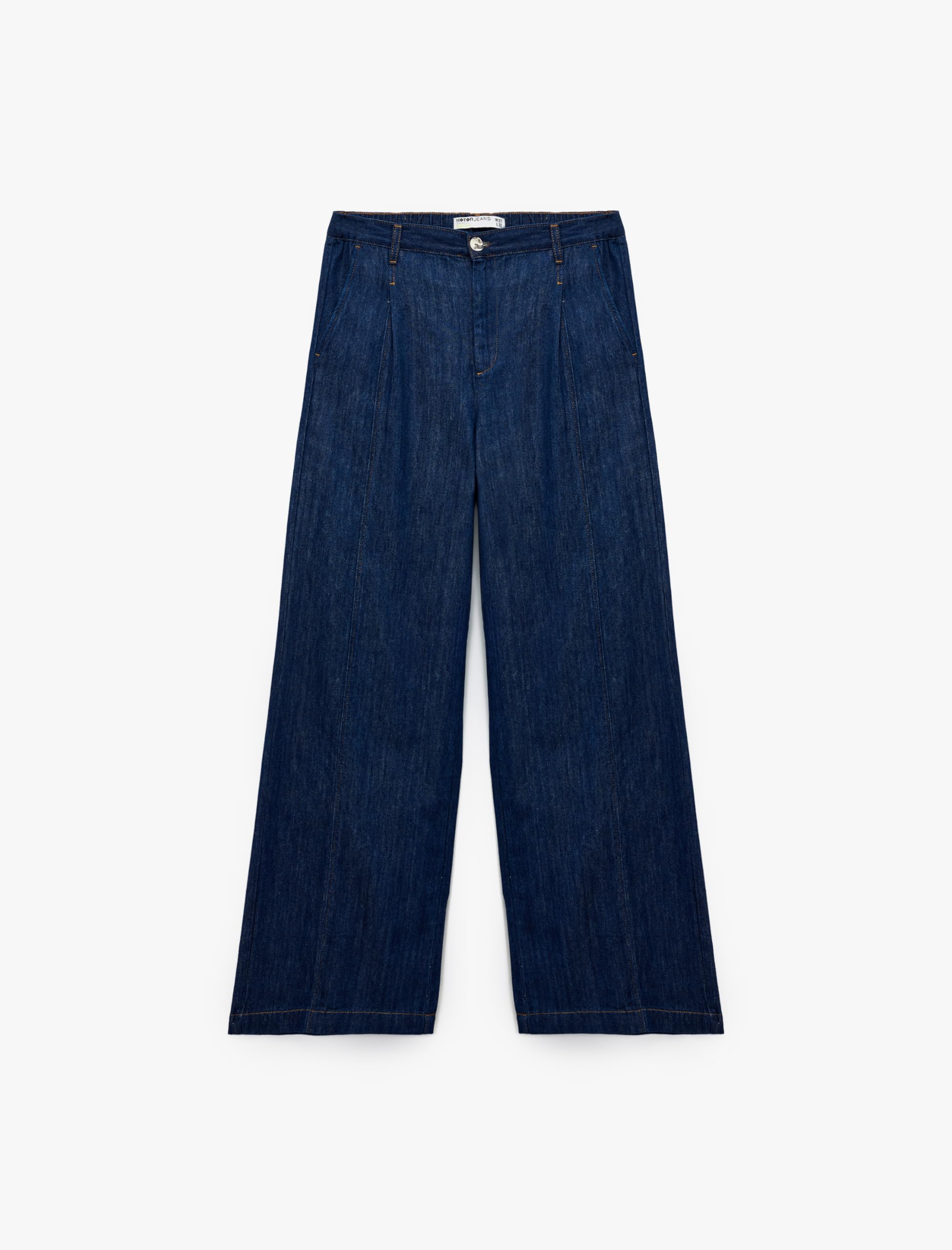 Koton Pamuklu Yüksek Bel Geniş Paça Denim Pantolon