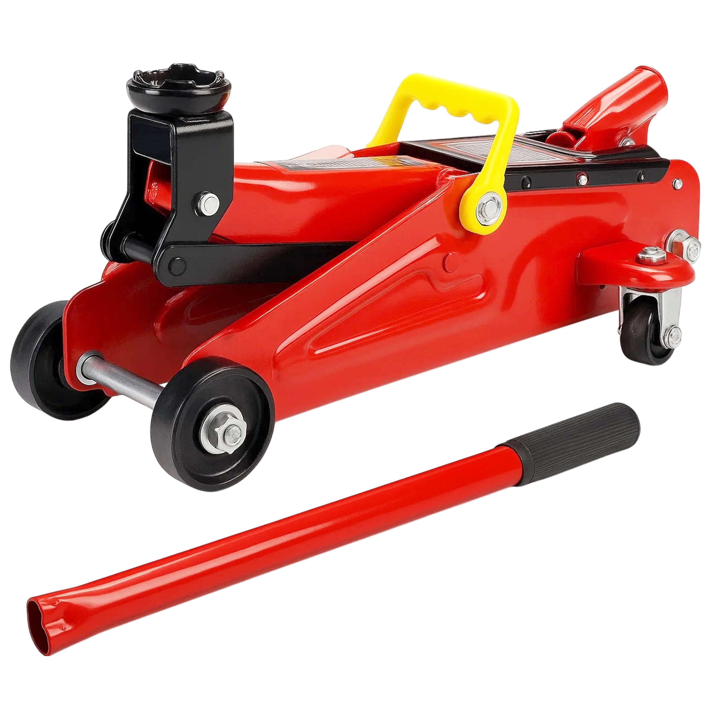 ROADPOWER Hydraulic Trolley Jack Car Lift with Blow Molded Case, Hydraulic Trolley Service/Floor Jack, Fast Lift Service Jack 2 Ton (4,000 Lb)